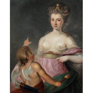 Malarz nieokreślony - Francja (k. XVIII w.), Wenus z amorem