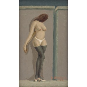 Henryk Błachnio (1922 - 2013), A tight entrance, 1985.