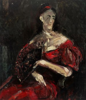Marek Żuławski (1908 Rzym - 1985 Londyn), Portret damy