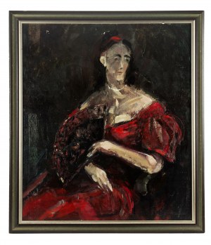 Marek Żuławski (1908 Rzym - 1985 Londyn), Portret damy