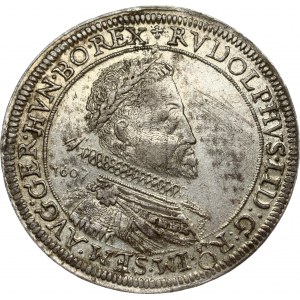 Austria 1 Thaler 1607 Ensisheim. Rudolf II (1576-1612). Obverse: Bust to the right with date. Lettering...