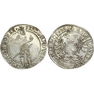 Austria Bohemia 1 Thaler 1623 (ak) Joachimsthal. Ferdinand II (1619-1637). Obverse...