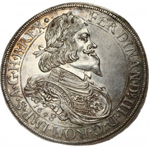 Austria 1 Thaler 1648 Graz. Ferdinand III (1637-1657). Obverse...