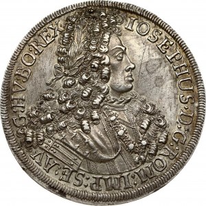 Austria 1 Thaler 1711 Hall. Joseph I (1705-1711). Obverse: Laureate bust right without inner circle...