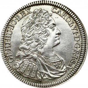 Austria 1 Thaler 1737 Hall. Charles VI (1711-1740). Obverse: Portrait right; the bottom of the bust touches the rim...