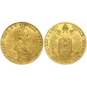 Austria 4 Ducat 1871 Franz Joseph I (1848-1916). Obverse: Franz Joseph I facing right. Lettering: FRANC.IOS.I.D.G...