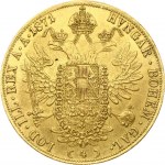 Austria 4 Ducat 1871 Franz Joseph I (1848-1916). Obverse: Franz Joseph I facing right. Lettering: FRANC.IOS.I.D.G...