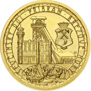 Czech Republic 2500 Korun 2007 Sevcinsky Mine at Pribram-Brezove Hory. Industrial Heritage Sites. Obverse...