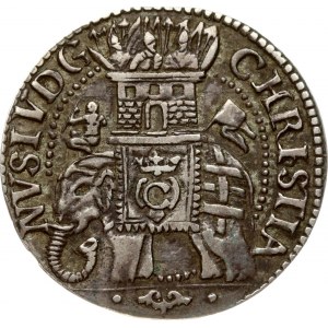 Denmark 8 Solidi/Skilling 1603 Christian IV (1588-1648). Obverse: War elephant walking left...