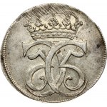 Denmark 4 Mark 1684 GS Christian V (1670-1699). Obverse: Crowned double King's monogram. Lettering: 5CC5. Reverse...
