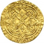 France 1 Ecu d'Or (1365) Charles V (1364-1380). Obverse: King standing with sword and sceptre. Obverse Lettering...