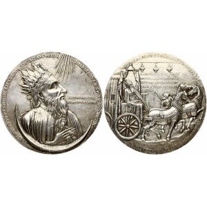 France Medal (18-19th Century) Heraclius I Emperor (610-611). Silver medal (1400-1402); by an anonymous Flemish master...