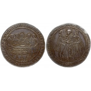 Germany Hamburg 2 Thaler (1620 - 1634) Marriage. Obverse: Christ blessing a bridal couple who shake hands. Lettering...