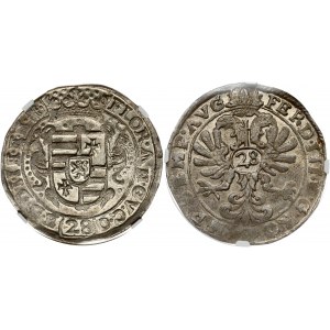 Germany Oldenburg Jever 28 Stüber (1649-1651). Obverse: Crowned shield within circle. Lettering: FLOR•AN•GV.C•O (28...
