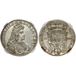 Germany Brandenburg-Prussia 2/3 Thaler 1694 ICS. Friedrich Wilhelm III (1688-1701). Obverse: Bust to right. Lettering...