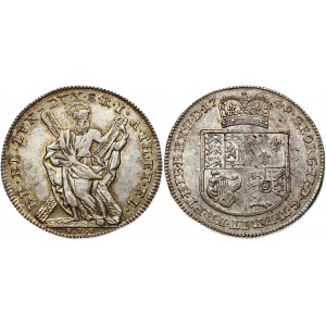 Germany Brunswick-Lüneburg-Calenberg-Hannover 1 Thaler 1749 CPS George II (1727-1760). Obverse: Crowned quartered arms...