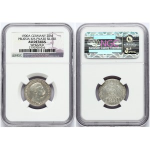 Germany Prussia 20 Mark 1900-A Wilhelm II (1888-1918). An example in silver of the regular circulating design...