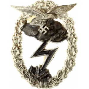 Germany Third Reich Air Force Ground Assault Badge (GWL) in a case (20th Century); by Gebr. Wegerhoff, Lüdenscheid...