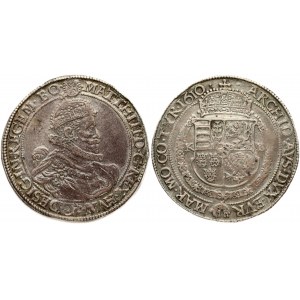 Hungary 1 Thaler 1610 KB Matthias II (1608-1618). Obverse: Crowned (Hungarian crown...