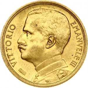 Italy 20 Lire 1912R Vittorio Emanuele III (1900-1946) Obverse: Bust of King Vittorio Emanuele III in high uniform...