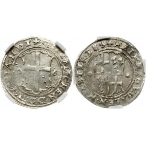 Latvia Livonia 1/2 Mark 1556 Riga. Heinrich von Galen (1551-1557). Obverse: Four-sectioned shield surrounded by legend...