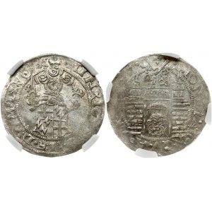Latvia Livonia 1/2 Mark 1557 Riga. Heinrich von Galen (1551-1557). Obverse: Half a person holding sword and shield...