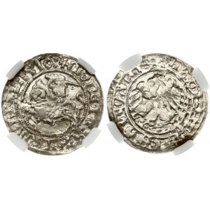 Lithuania 1/2 Grosz 1510 Vilnius. Sigismund I the Old (1506-1548). Obverse...