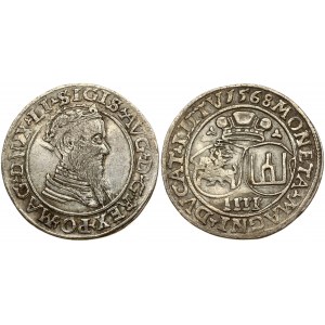 Lithuania 4 Groszy 1568 Vilnius. Sigismund II Augustus (1545-1572) Obverse...