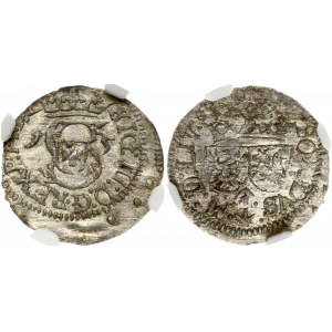 Lithuania 1 Solidus 1615 Vilnius. Sigismund III Vasa (1587-1632). Obverse: Monogram and inscription. Lettering...