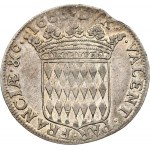 Monaco 1/2 Ecu 1666 (sd) Louis I (1662-1701). Obverse: Louis I bust facing right. Obverse Lettering...