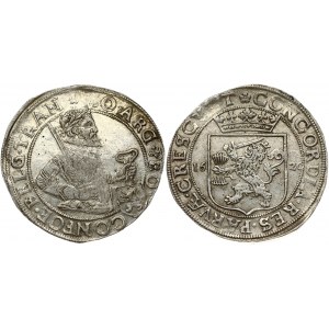 Netherlands OVERIJSSEL 1 Nederlandse Rijksdaalder 1620. Obverse: Laureate 1...