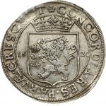 Netherlands OVERIJSSEL 1 Nederlandse Rijksdaalder 1620. Obverse: Laureate 1...