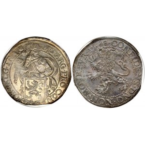 Netherlands UTRECHT 1 Lion Daalder 1648 Obverse: Knight in armor to the left; head to the right...