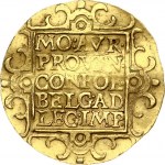 Netherlands ZEELAND 2 Ducat 1659 Obverse: Knight standing right divides date in inner circle. Lettering...