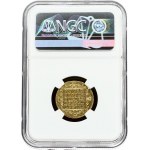 Netherlands UTRECHT 1 Ducat 1759 Obverse: Standing; armored knight holding bundle of arrows; divides date...