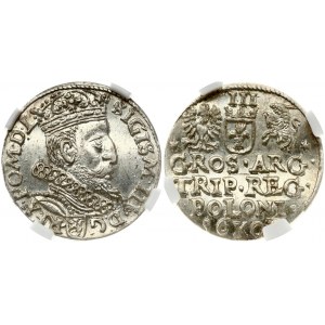 Poland 3 Groszy 1603 Krakow. Sigismund III Vasa (1587-1632). Obverse: Crowned bust of king faces right...