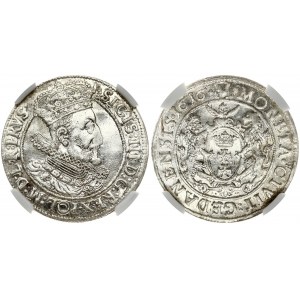 Poland Gdansk 1 Ort 1616 SA Sigismund III Vasa (1587-1629). Obverse: Crowned and armored bust right...