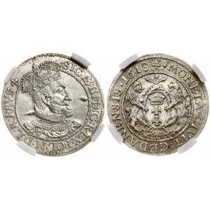 Poland Gdansk 1 Ort 1618 SB Sigismund III Vasa (1587-1629). Obverse: Crowned and armored bust right...
