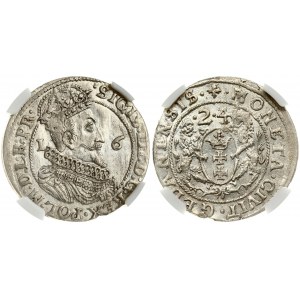 Poland Gdansk 1 Ort 1624/3 Sigismund III Vasa (1587-1629). Obverse: Crowned and armored bust right...