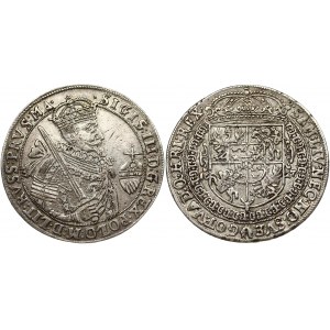 Poland 1 Thaler 1627 Bydgoszcz Sigismund III Vasa (1587-1632). Obverse: Big bust of the ruler to the right; around...