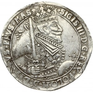 Poland 1 Thaler 1628 II Bydgoszcz Sigismund III Vasa (1587-1632). Obverse: Half-figure of the king with the commander...