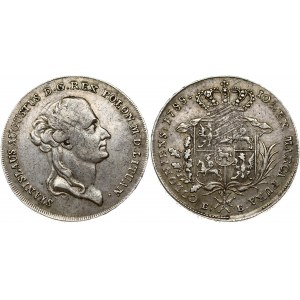 Poland 1 Thaler 1788 EB Stanislaus Augustus(1764-95). Obverse: Head right. Lettering...