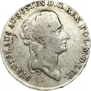 Poland 1/2 Thaler 1788 EB Warsaw. Stanislaus Augustus(1764-1795). Obverse: The king's head turned to the right...