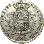 Poland 1/2 Thaler 1788 EB Warsaw. Stanislaus Augustus(1764-1795). Obverse: The king's head turned to the right...