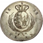 Poland 1 Talar 1812 IB Friedrich August I(1763-1827). Obverse: Bust facing right; surrounded by lettering. Lettering...