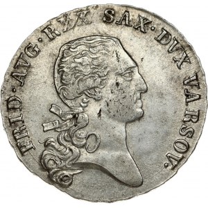 Poland 1/3 Talara 1812 IB Friedrich August I(1763-1827). Obverse: Bust facing right; surrounded by lettering. Lettering...