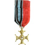 Poland ORDER 'VIRTUTI MILITARI' (1831) 'Gold Cross' 4th Class; of Reduced Size. Breast Badge; fire-gilt bronze...