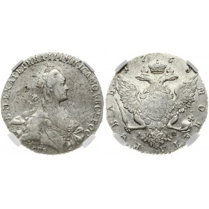 Russia 1 Rouble 1768 СПБ-АШ St. Petersburg. Catherine II (1762-1796). Obverse: Crowned bust right. Reverse...