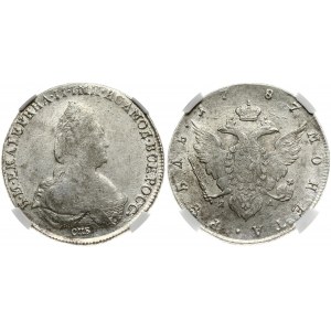 Russia 1 Rouble 1787 СПБ-ЯА St. Petersburg. Catherine II (1762-1796). Obverse: Crowned bust right. Reverse...
