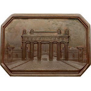 Russia Plaque (1838) Commemorating the Opening of the Moscow Triumphal gates in St Petersburg. St. Petersburg Mint...